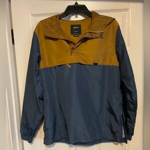 RVCA Men's Windbreaker - Navy and Mustard